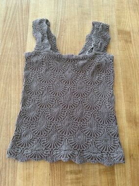 Free People Tank Top in Taupe - Women's Sleeveless Knit Top S